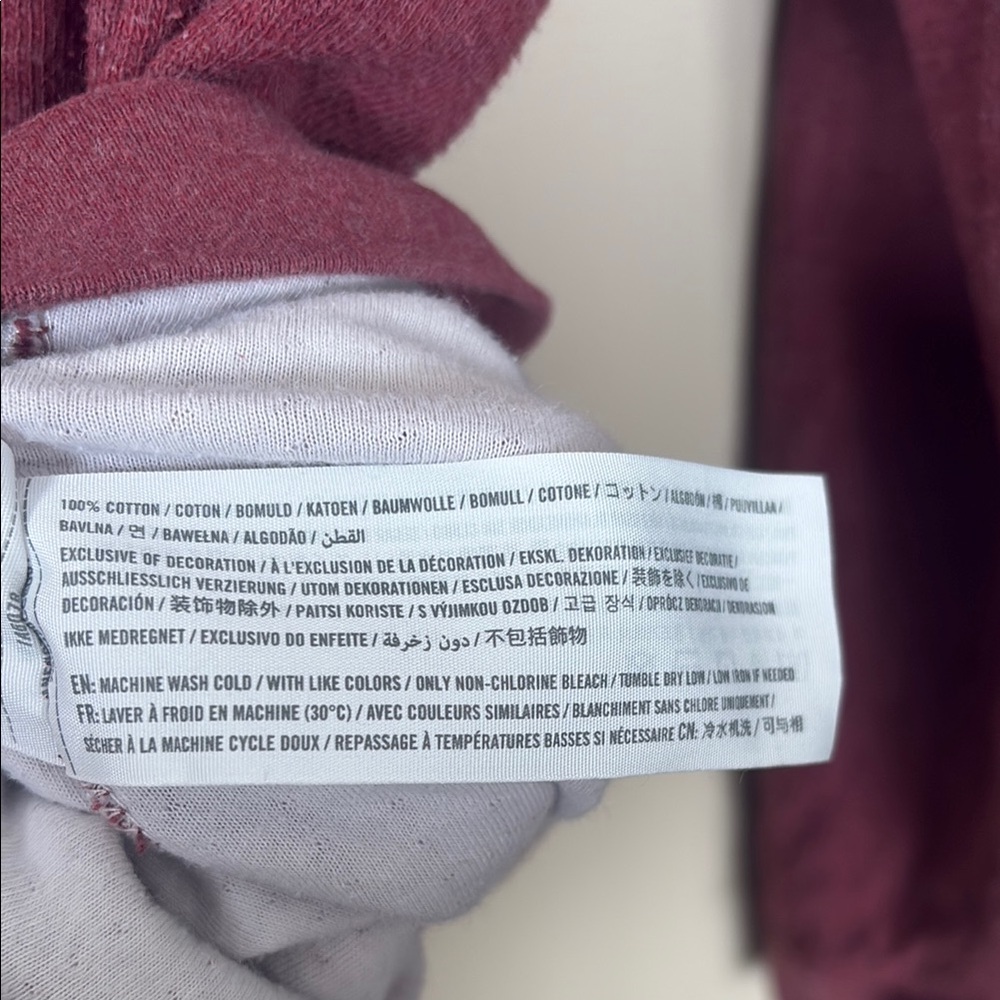 Abercrombie & Fitch Maroon Zip Jacket M - Picture 5 of 9